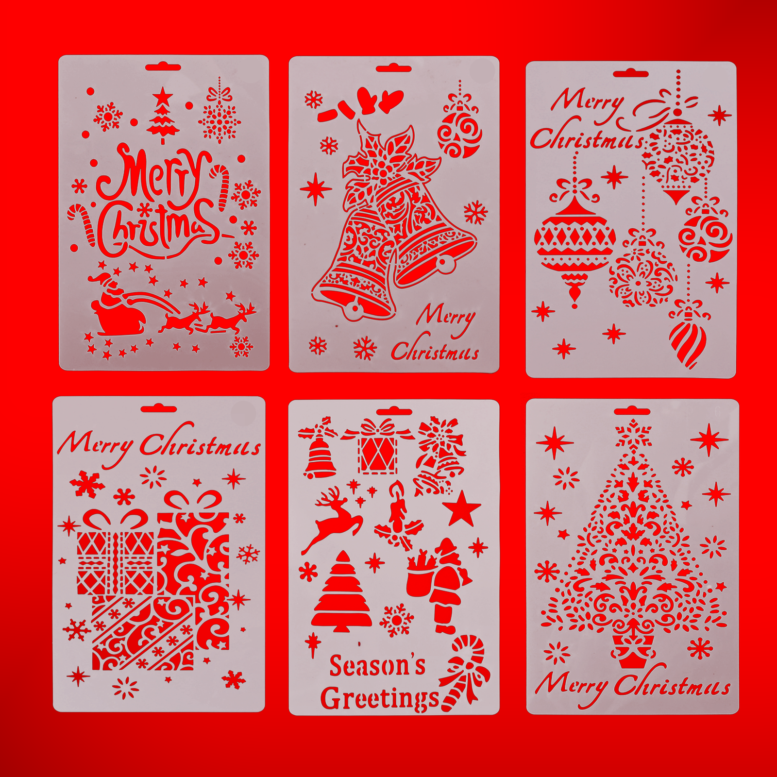 Spray Stencils 17x26cm Presents