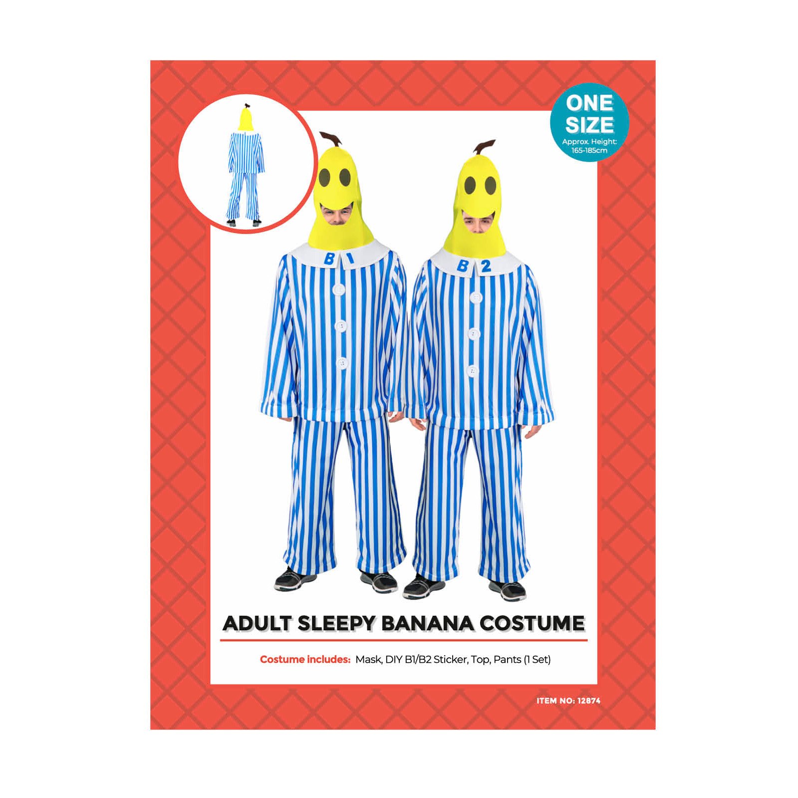 Adult Pyjama Banana Costume