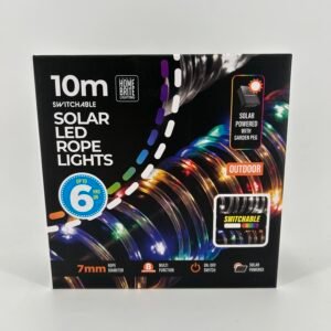 Solar Switchable LED Rope Lights 10m
