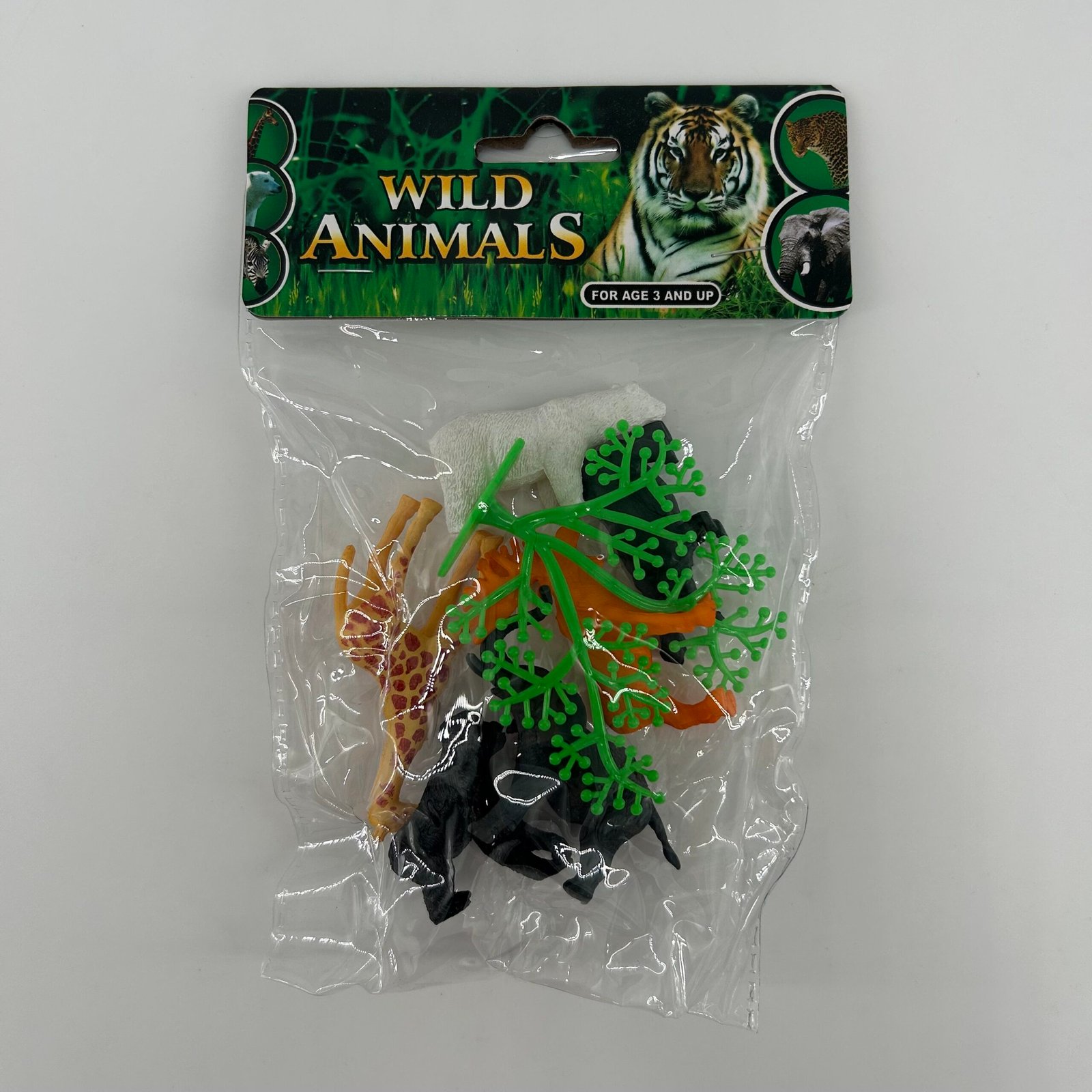 7pce Animals Jungle Safari