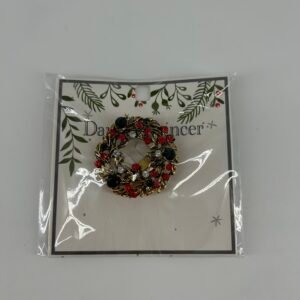 Christmas Jewellery Brooch Wreath