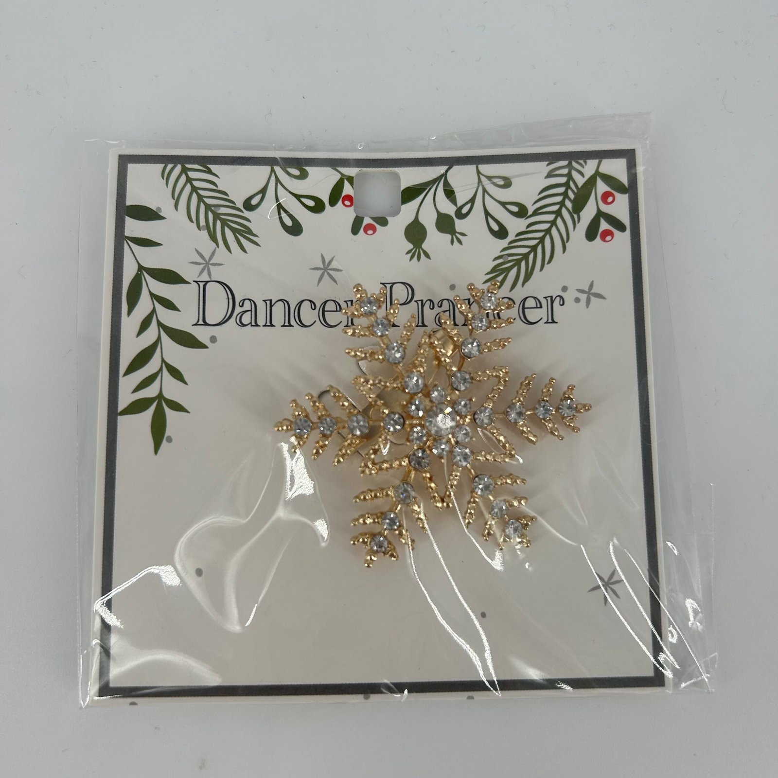 Christmas Jewellery Brooch Snowflake