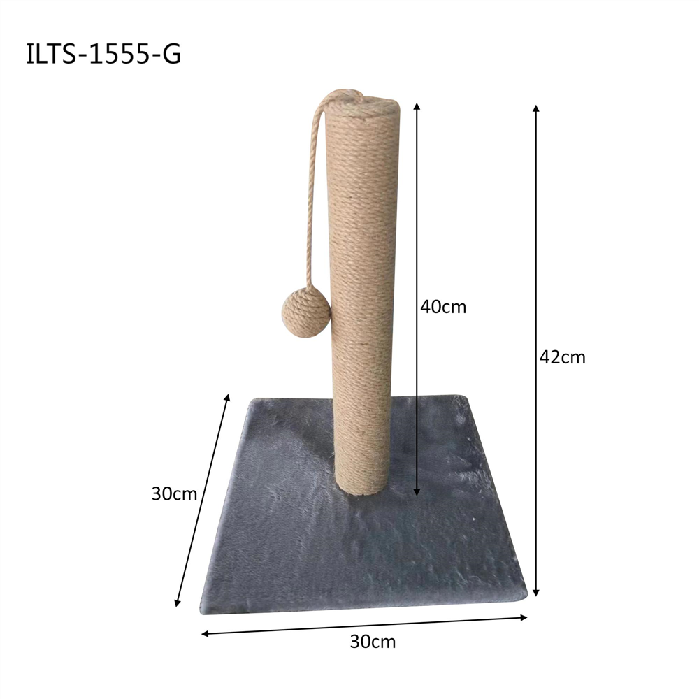 Purrfect Cat Pole 1 Tier 30*30*42cm Grey