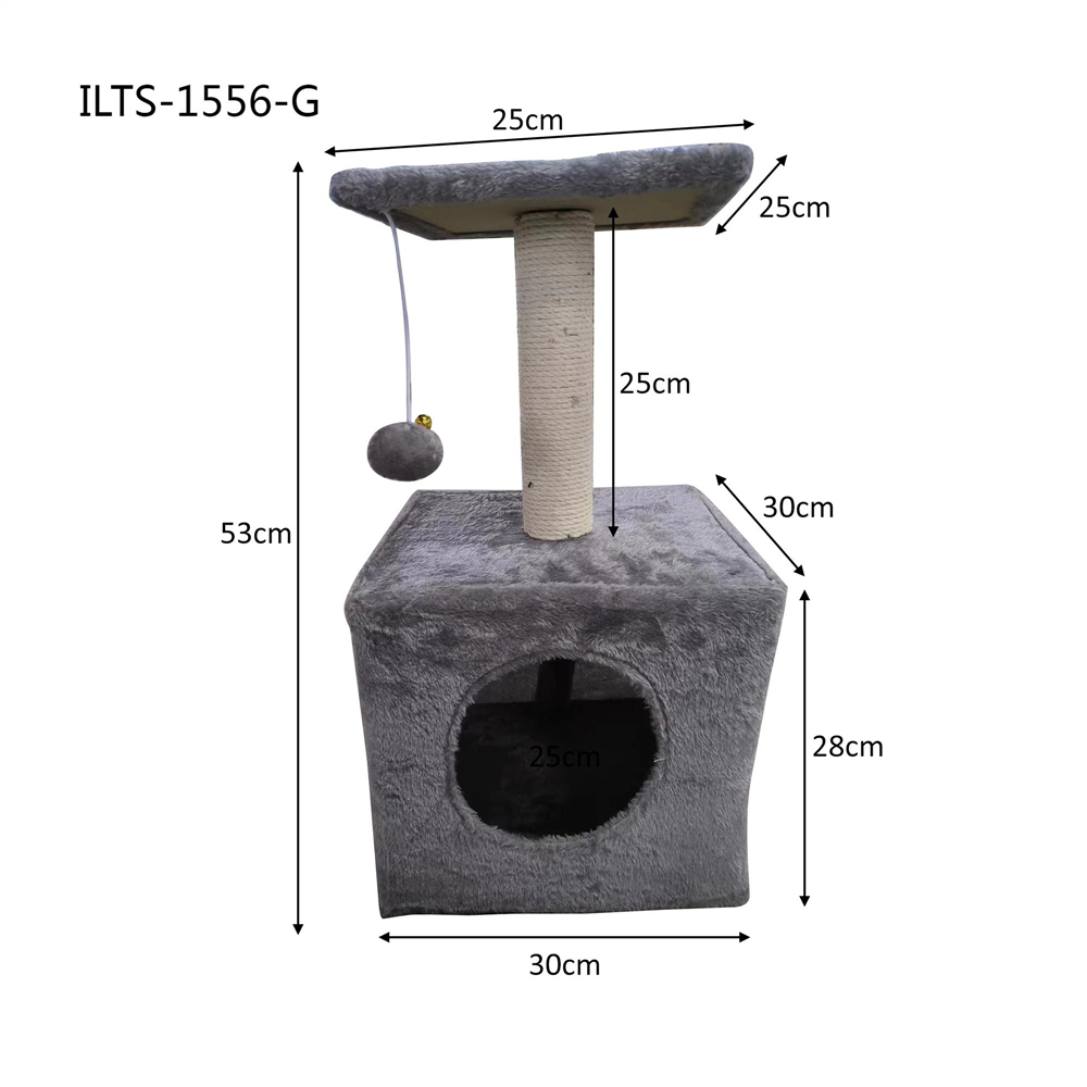 Purrfect Cat Pole 2 Level 30*20*53cm Grey